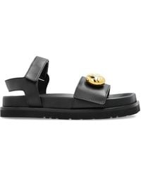 Loewe - Pebble Fussbett Leather Sandals - Lyst