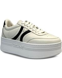 Celine - Block Leather Sneakers - Lyst