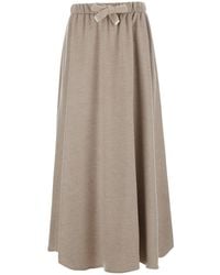 Herno - Skirt Melange Cash Feel Tech Fabric - Lyst