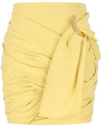 Celine - Draped Mini Skirt - Lyst