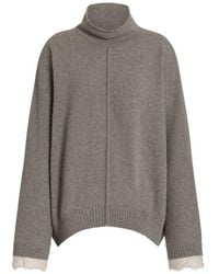 Alberta Ferretti - Cashmere Turtle-Neck Sweater - Lyst