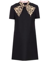Valentino Garavani - Short Crepe Couture Dress - Lyst