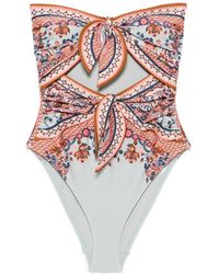 Zimmermann - Aster Printed Swimsuit - Lyst