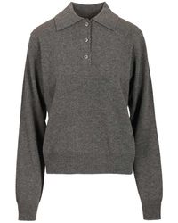 Maison Margiela - Wool Polo Shirt - Lyst