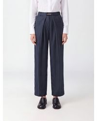 Loewe - Wide-Leg Silk Trousers With High Elasticated Waist - Lyst