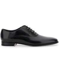 Fendi - Lace-Up Shoes With Almond Toe And Front Laces - Lyst