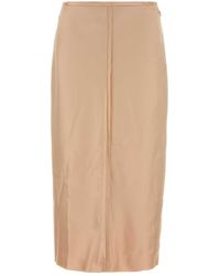 Ami Paris - Skin Stretch Satin Skirt - Lyst