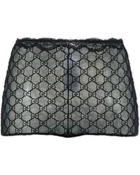 Gucci - Gg Tulle Coulottes - Lyst