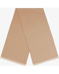 Gucci - Jacquard Wool Scarf With Gg Motif - Lyst