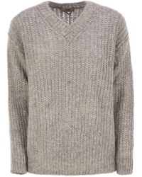 Herno - Alpaca-Blend V-Neck Sweater - Lyst