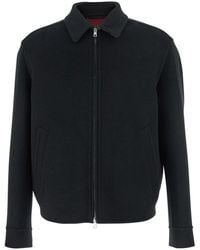 Gucci - Jacket With Classic Collar And Front Zip Closure - Lyst