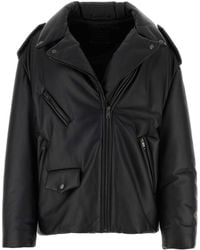 Prada - Nappa Leather Padded Jacket - Lyst