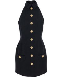 Balmain - Dress With Collar - Lyst