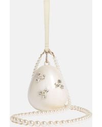 Simone Rocha - Pearl Crossbody Micro Egg Bag With Emb - Lyst