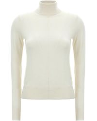 Chloé - Chloã Logo Embroidery Turtleneck Sweater - Lyst