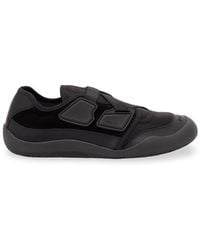 Prada - Speedrock Leather And Mesh Fabric Sneakers - Lyst