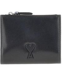 Ami Paris - Leather Bi-Fold Voulez-Vous Wallet - Lyst