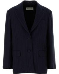 Dries Van Noten - Embroidered Wool Blend Birdys Blazer - Lyst
