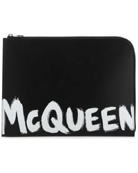 McQueen - Leather Document Holder - Lyst