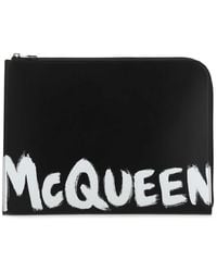 McQueen - Leather Document Holder - Lyst