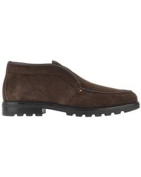 Santoni - Suede Leather Desert Boots 7 - Lyst