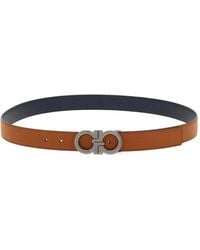 Ferragamo - Gancini Leather Belt - Lyst