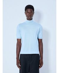 Prada - Ribbed Turtleneck T-Shirt - Lyst