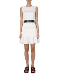 McQueen - Knitted Mini Dress - Lyst