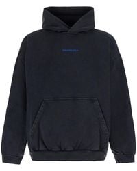Balenciaga - Cotton Logo Hoodie Sweater - Lyst