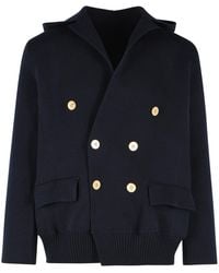 Sacai - Double-Breasted Blazer - Lyst