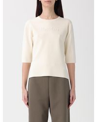 Max Mara - Basic Crew Neck Sweater With Logo - Lyst
