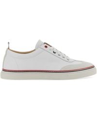 Thom Browne - Low-Top Leather Sneakers - Lyst