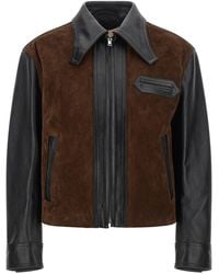 Marni - Leather And Suede Jacket - Lyst