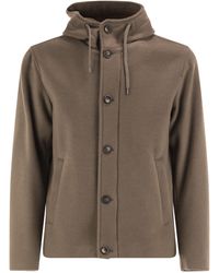Herno - Wool-Effect Hooded Jacket - Lyst