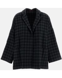 Daniela Gregis - Gladiolo Bianco Check Wool Jacket - Lyst