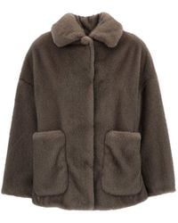 Herno - Faux Fur Bomber Jacket - Lyst