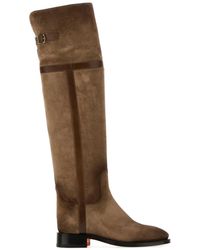 Santoni - Mud Suede Janelle Boots - Lyst