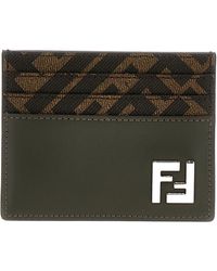 Fendi - 'Squared Ff' Card Holder - Lyst