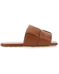 Bottega Veneta - Flat Patch Sandals With 1 Cm Heel - Lyst