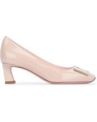 Roger Vivier - 45Mm Trumpet-Heel Leather Pumps For - Lyst
