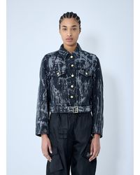 Ganni - Heavy Denim Belted Jacket - Lyst