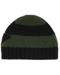 Prada - Embroidered Wool Blend Beanie Hat - Lyst