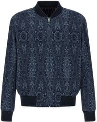 Etro - Jacquard Bomber Jacket - Lyst
