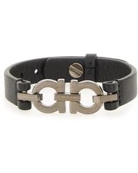 Ferragamo - Bracciale Con Doppio "Gancini" - Lyst