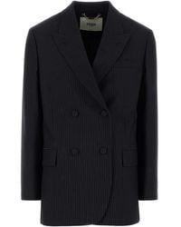 Fendi - Embroidered Wool Blend Blazer - Lyst