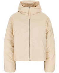 Jil Sander - Cream Nylon Blend Down Jacket - Lyst