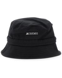 Jacquemus - 'Le Bob Gadjo' Bucket Hat With Logo Lettering On The Front And Self-Tie Closure On The Rear - Lyst