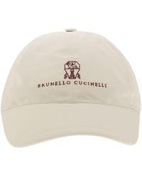 Brunello Cucinelli - Water-Repellent Microfibre Baseball Cap With Embroidered Logo - Lyst