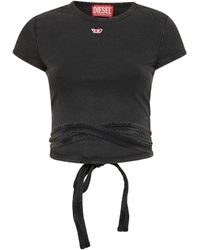 DIESEL - Denim Effect T-Bunny-Tail-R1 T-Shirt - Lyst