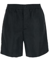Ami Paris - Shorts With Elastic Waist And Ami De Coeur Detail On The Back - Lyst
